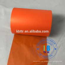 BOPP PE película impresión por transferencia térmica cinta de color naranja impresora